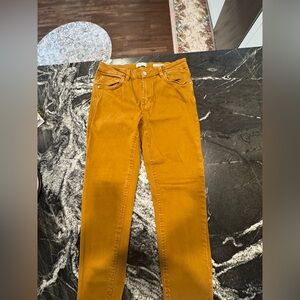 Kensie ultimate high rise skinny bronze pants.